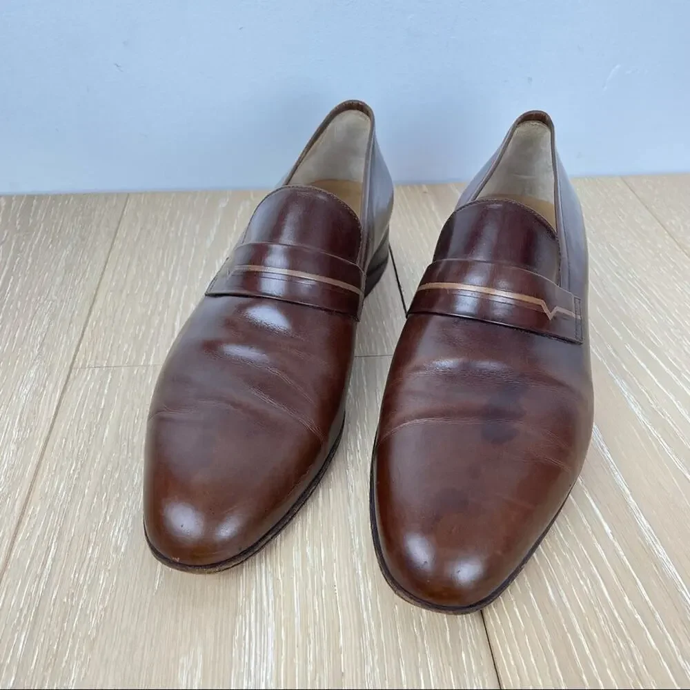 Mauro | Italian Leather Loafers Brown